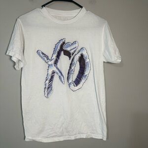 RARE The Weeknd Official Issue XO "Icy" Chrome Logo T-Shirt Chapter III Era Sz S
